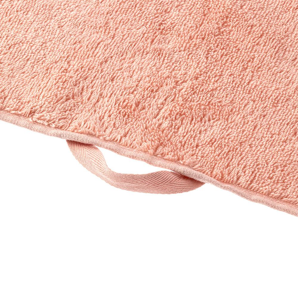 洗濯してもふんわり長持ちスリムバスタオル サーモンピンク | タオル
