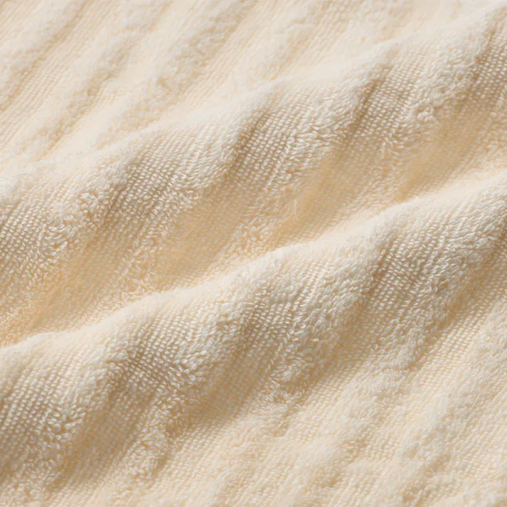 ふっくらドビーボーダー ビッグバスタオル アイボリー