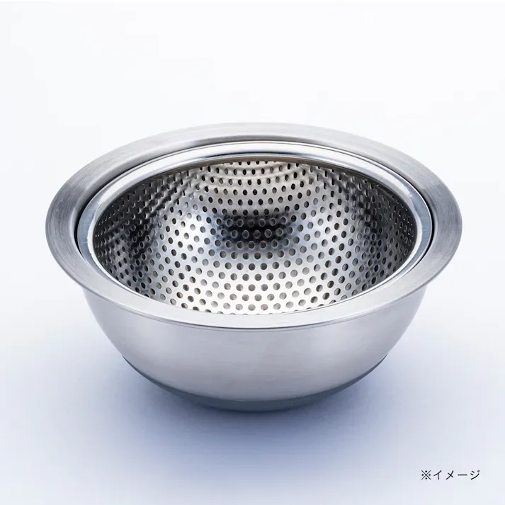 滑りにくいステンレスボウル 15cm 目盛付き