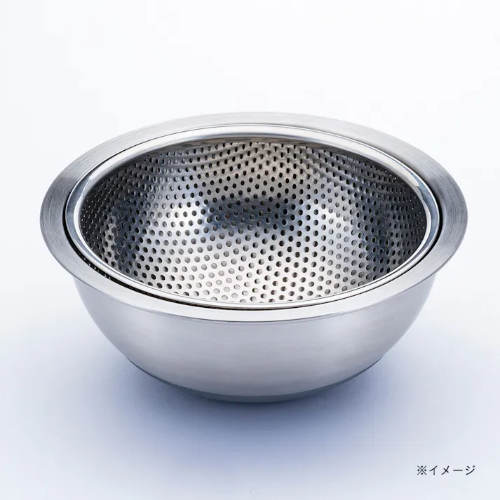 滑りにくいステンレスボウル 18cm 目盛付き