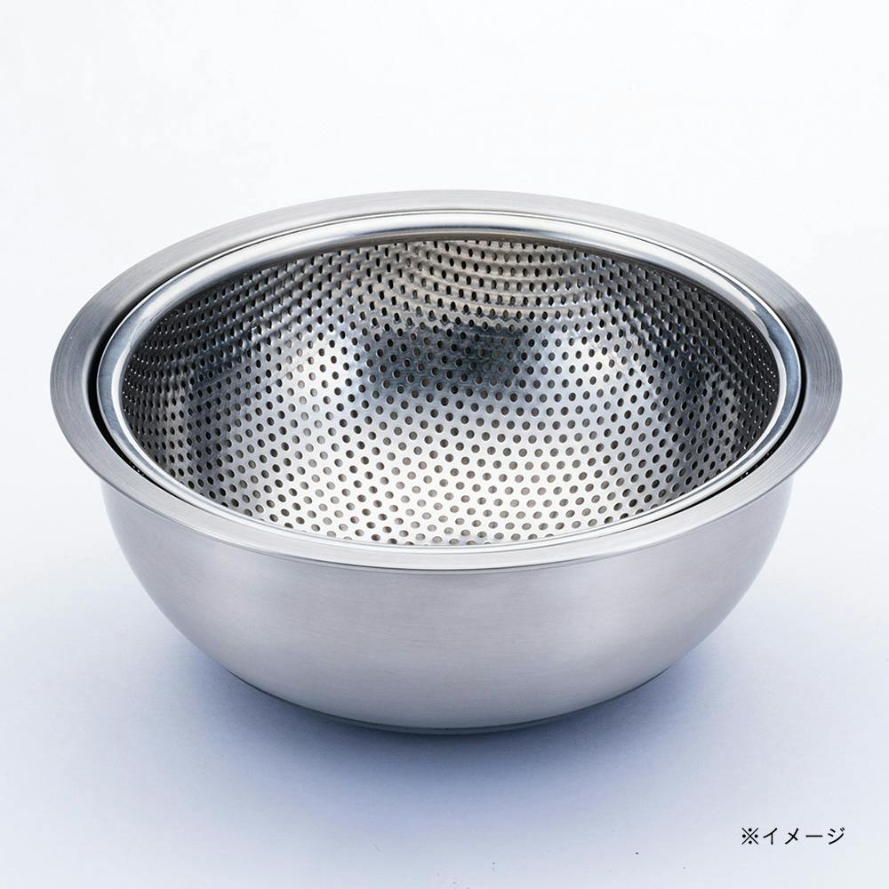 滑りにくいステンレスボウル 21cm 目盛付き | シンク・コンロまわり