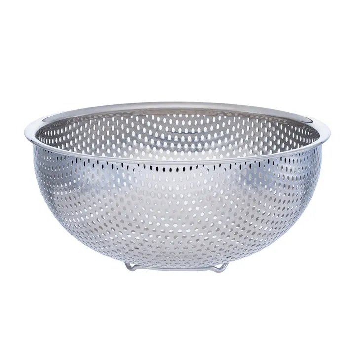 ステンレスパンチングザル 18cm