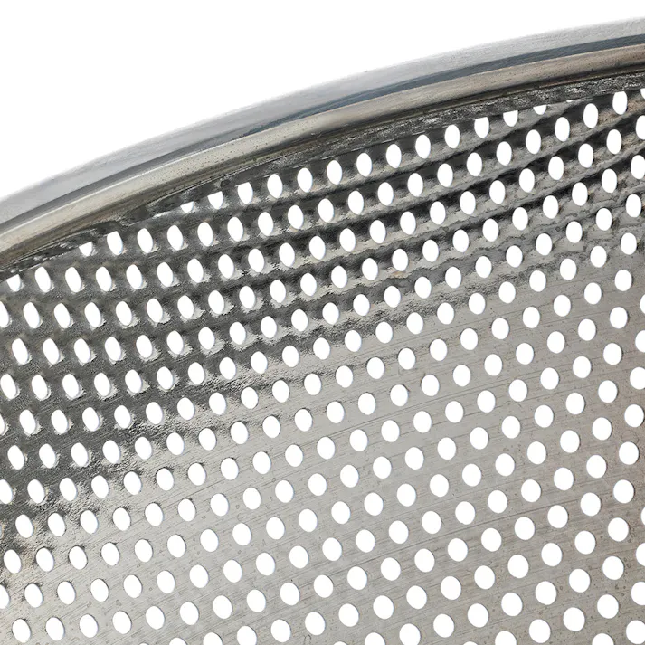 ステンレスパンチングザル 18cm