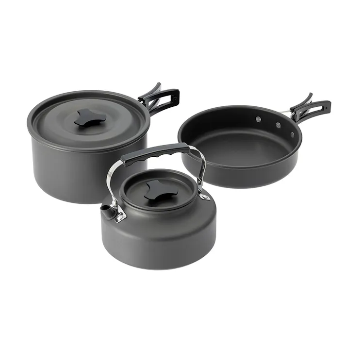 カインズ クッカー3点 鍋・ケトル・フライパン
