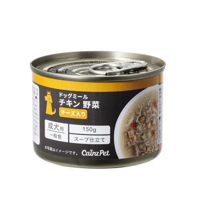 ドッグミール ハーフ缶 チキン野菜チーズ入 150g