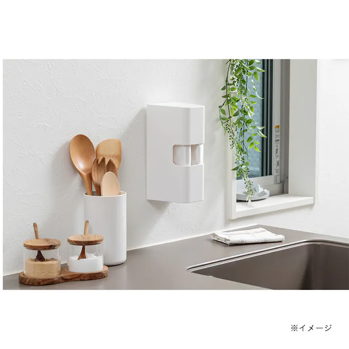 ポップアップ ポリ袋ケース ホワイト