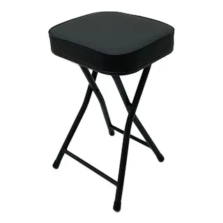 折りたたみクッションチェア ブラック