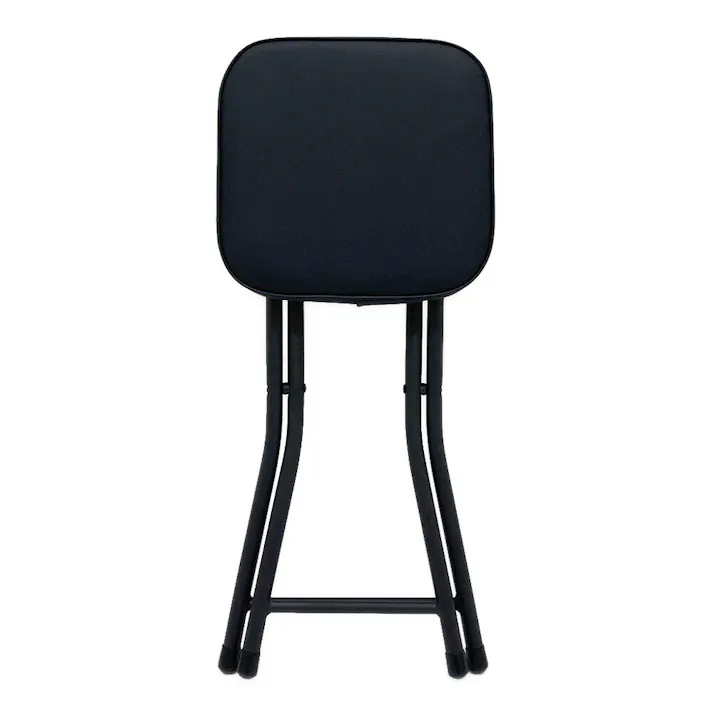 折りたたみクッションチェア ブラック