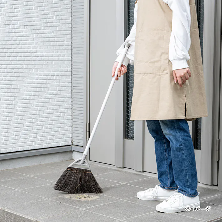 黒シダほうき 短柄