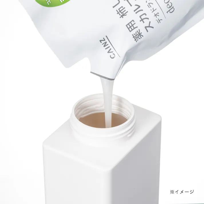 注ぎやすくヌメリにくいディスペンサー 600ml ホワイト