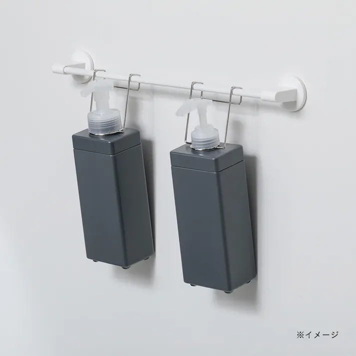 注ぎやすくヌメリにくいディスペンサー 600ml ダークグレー