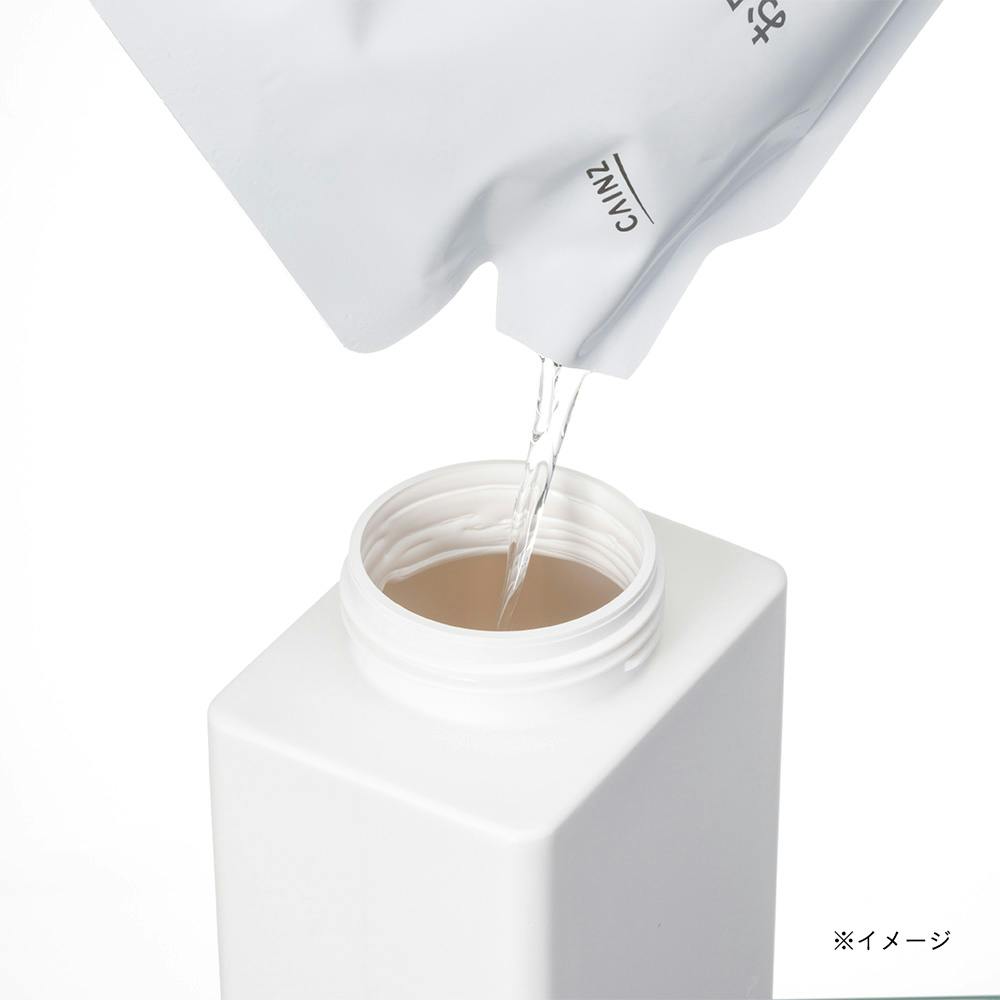 注ぎやすくヌメリにくいディスペンサー 泡タイプ 600ml ホワイト