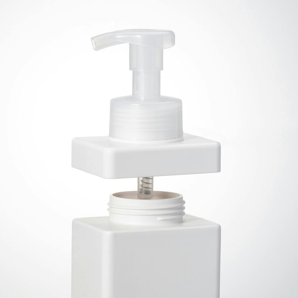 注ぎやすくヌメリにくいディスペンサー 泡タイプ 600ml ホワイト