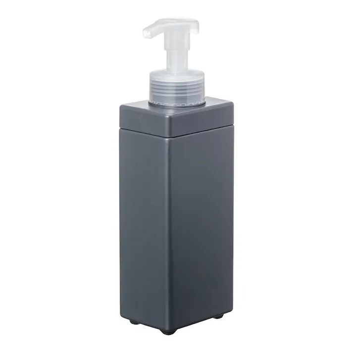 注ぎやすくヌメリにくいディスペンサー 泡タイプ 600ml ダークグレー