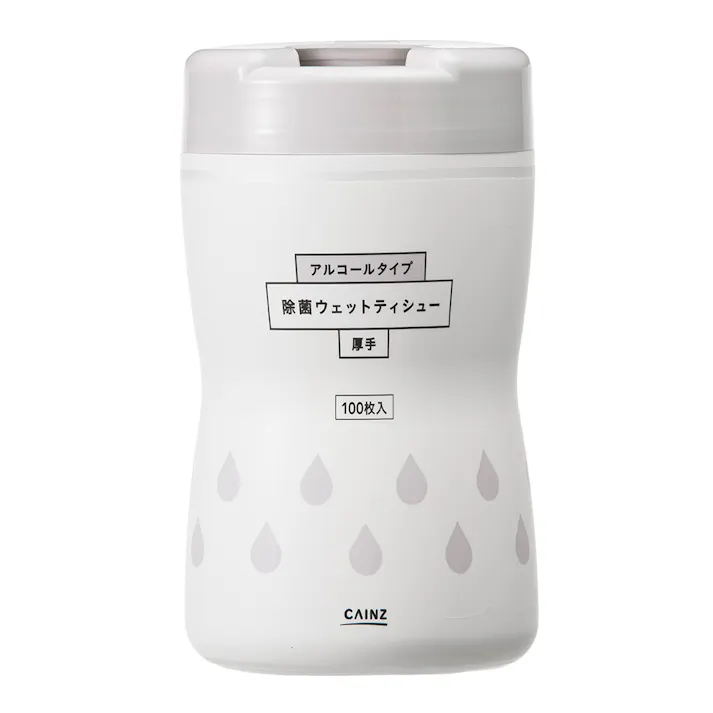 カインズ アルコールタイプ 除菌ウェットティシュー 厚手 本体 100枚