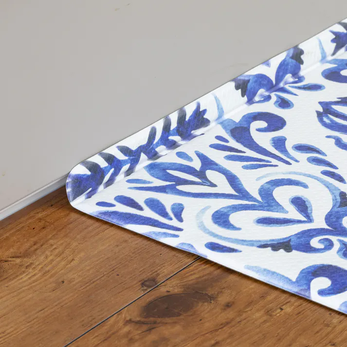 すき間を埋めるキッチンマット L-Fit オーナメント 45×180cm 厚み6mm クッション性 抗菌 燃えにくい 防カビ 拭くだけお手入れ (販売終了)