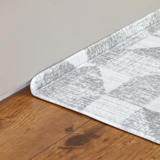 すき間を埋めるキッチンマット L-Fit 幾何柄 45×240cm 厚み6mm クッション性 抗菌 燃えにくい 防カビ 拭くだけお手入れ