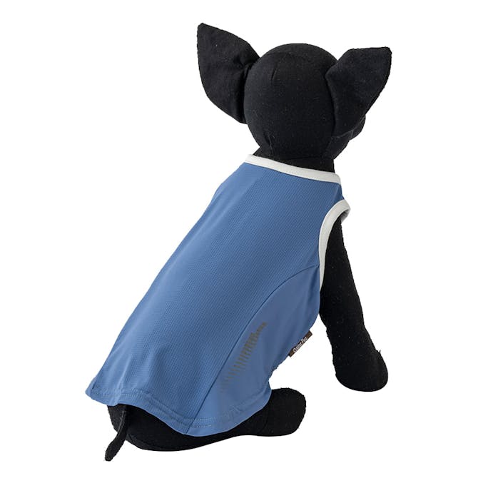 【送料無料】ひんやりプリントタンクトップ ブルー 4Lサイズ ペット服(犬の服)
