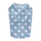 【送料無料】ドットプリントタンクトップ ブルー Lサイズ ペット服(犬の服)(販売終了)
