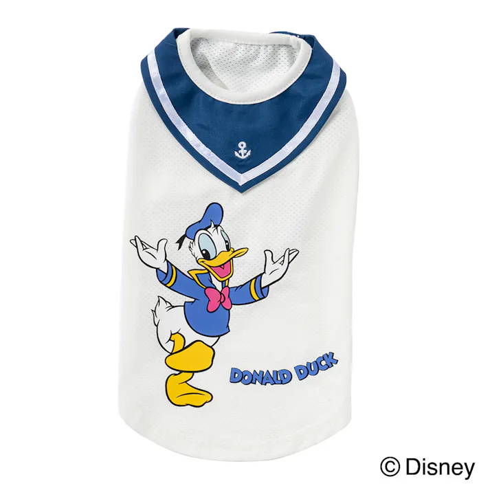 【送料無料】セーラーカットソー ドナルドダック Lサイズ ペット服(犬の服)(販売終了)