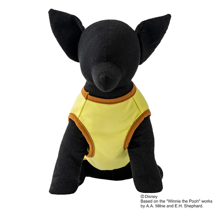 【送料無料】重ね着風カットソー くまのプーさん Lサイズ ペット服(犬の服)(販売終了)
