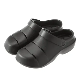 屈曲しやすいスリット入りサンダル ブラック 24cm