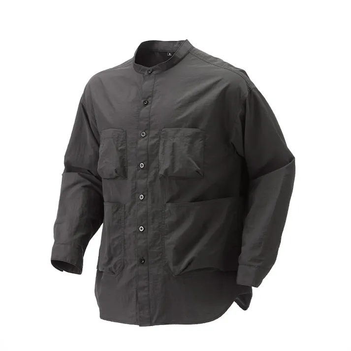 カインズ GDナイロン背面ポケットスタンドシャツ L ブラック