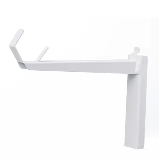 室内干し用竿受け 突っ張りアイランドラック用竿受けハンガー2P ホワイト