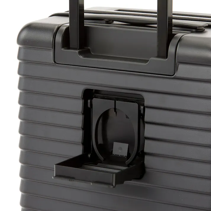 TRADDY ロックができるすぅーと転がるキャスター付きキャリーバッグ+4 30L ブラック