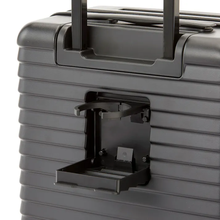 TRADDY ロックができるすぅーと転がるキャスター付きキャリーバッグ+4 30L ブラック