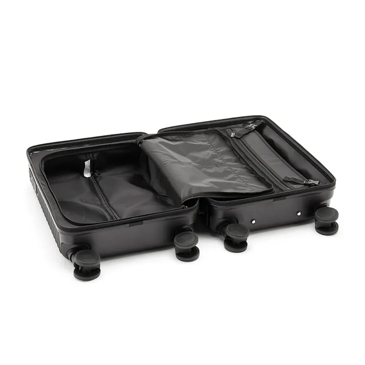 TRADDY ロックができるすぅーと転がるキャスター付きキャリーバッグ+4 30L ブラック