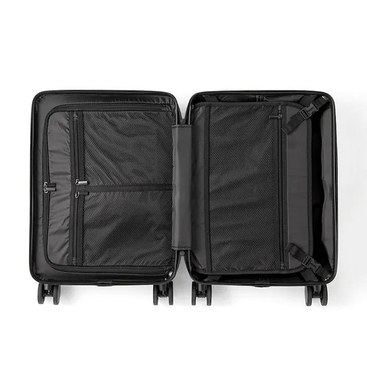 TRADDY ロックができるすぅーと転がるキャスター付きキャリーバッグ+4 30L ブラック