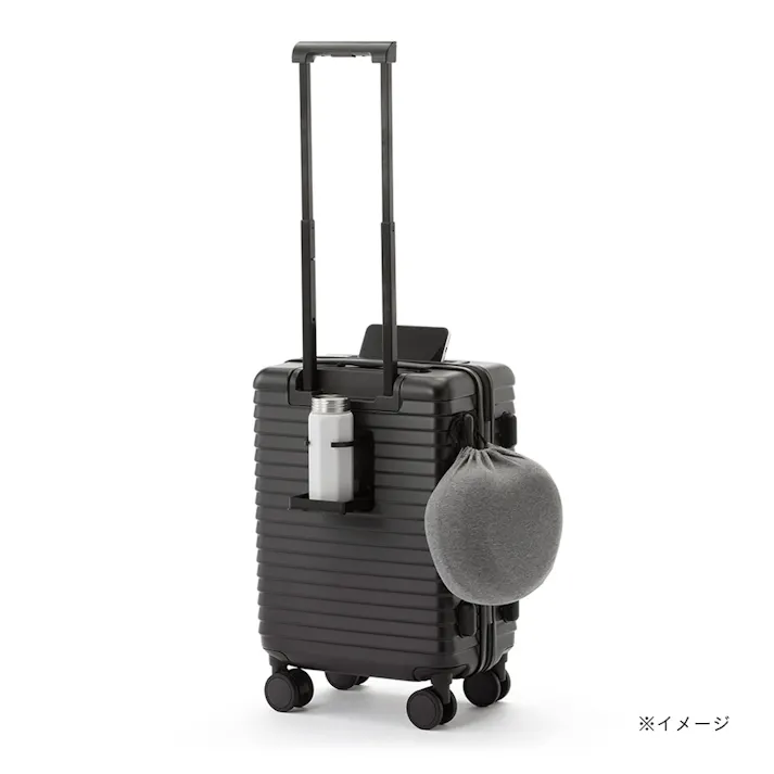 TRADDY ロックができるすぅーと転がるキャスター付きキャリーバッグ+4 30L ブラック