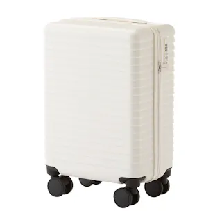 TRADDY すぅーと転がるキャスター付きキャリー 30L ホワイト 機内持ち込み