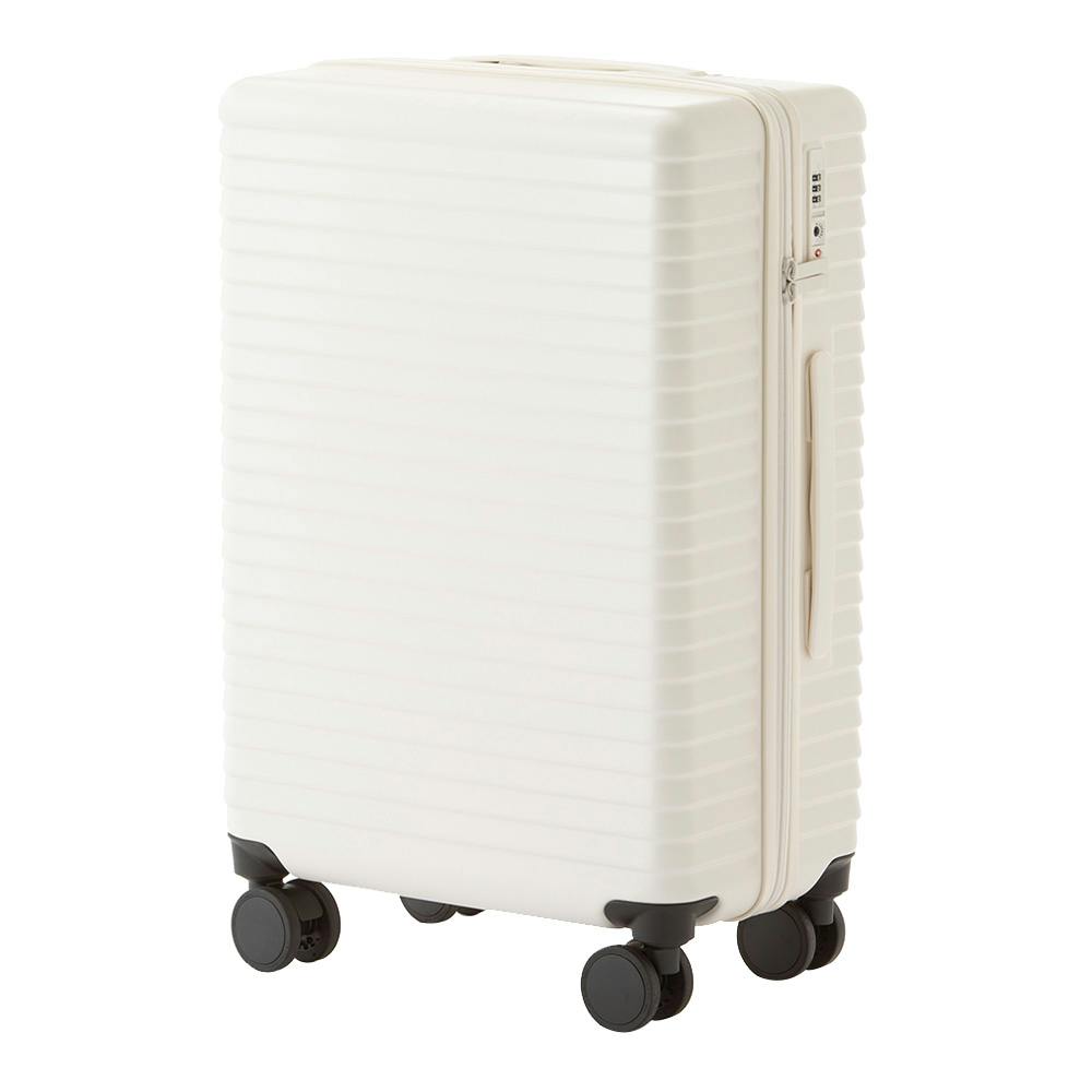 TRADDY すぅーと転がるキャスター付きキャリー 52L ホワイト スーツケース・キャリーケース52L~84L TRADDY すぅーと転がるキャスター付きキャリー 52L ホワイト スーツケース・キャリーケース52L~84L