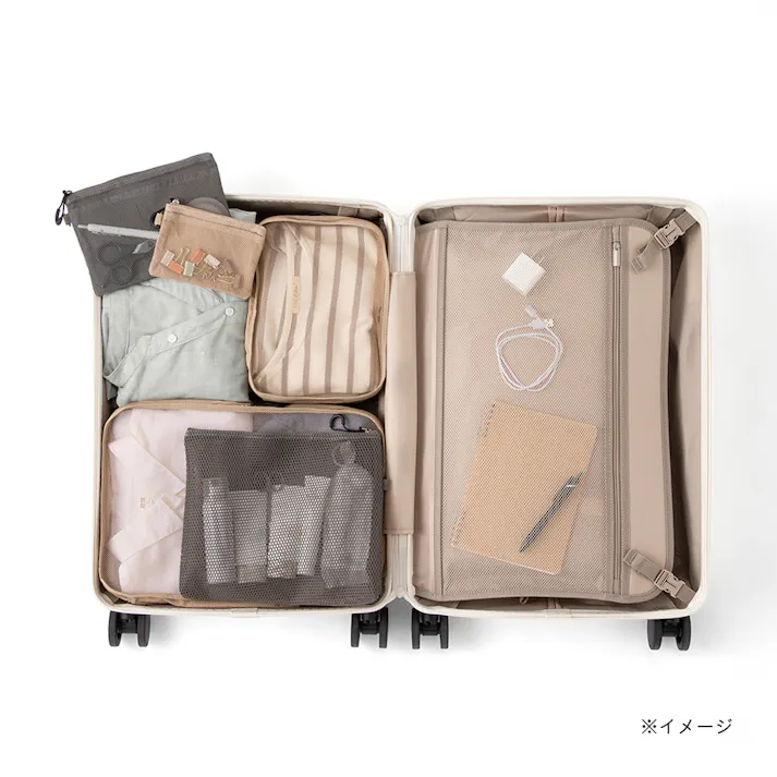 TRADDY すぅーと転がるキャスター付きキャリー 52L ホワイト