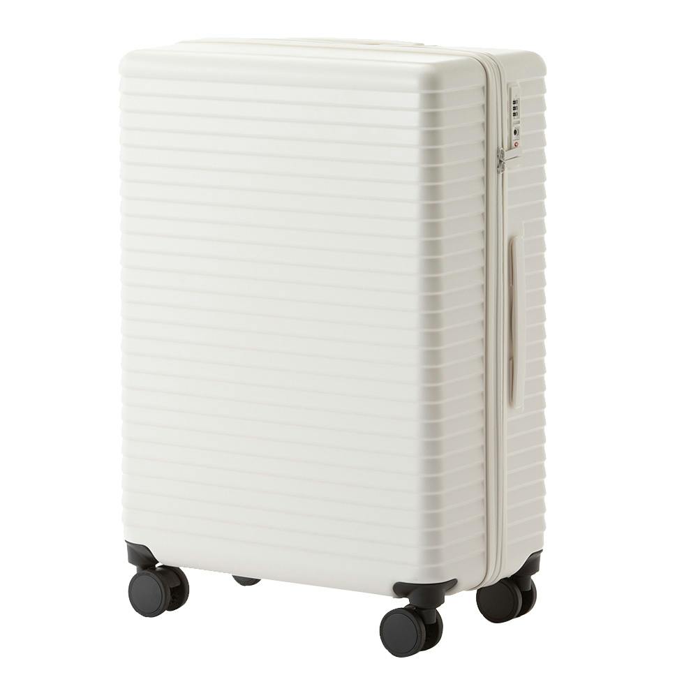 TRADDY すぅーと転がるキャスター付きキャリー 85L ホワイト スーツケース・キャリーケース85L~ TRADDY すぅーと転がるキャスター付きキャリー 85L ホワイト スーツケース・キャリーケース85L~
