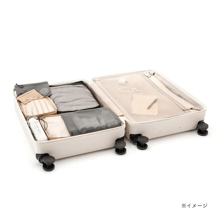 TRADDY すぅーと転がるキャスター付きキャリー 85L ホワイト