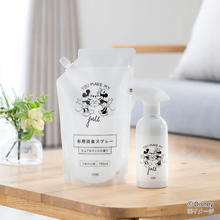 ディズニー 布用消臭スプレー ミッキーマウス&ミニーマウス ピュアロマンスの香り 本体 300ml