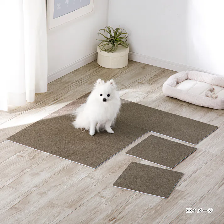 菌や臭いを防ぐ洗える吸着マット&pet モカ 9枚組 30×30cm