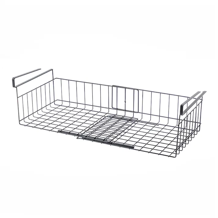 ワイヤーラック 伸縮式 ブラック