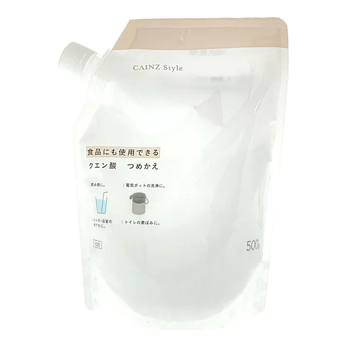 カインズ 食品にも使用できるクエン酸 詰替 500g