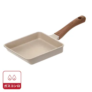 ガス火専用 ストーンマーブルエッグパン 15×18cm