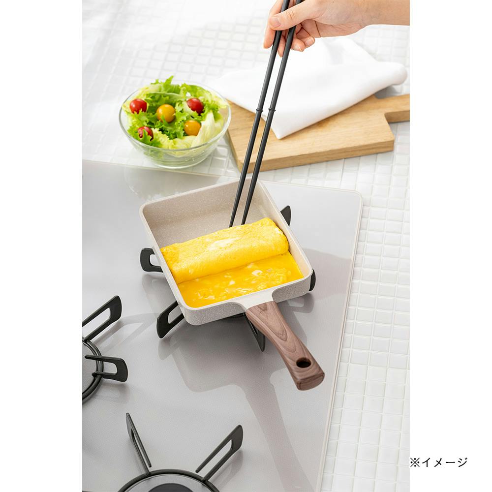 ガス火専用 ストーンマーブルエッグパン 15×18cm | フライパン