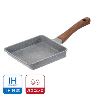 IH対応 ストーンマーブルエッグパン 15×18cm