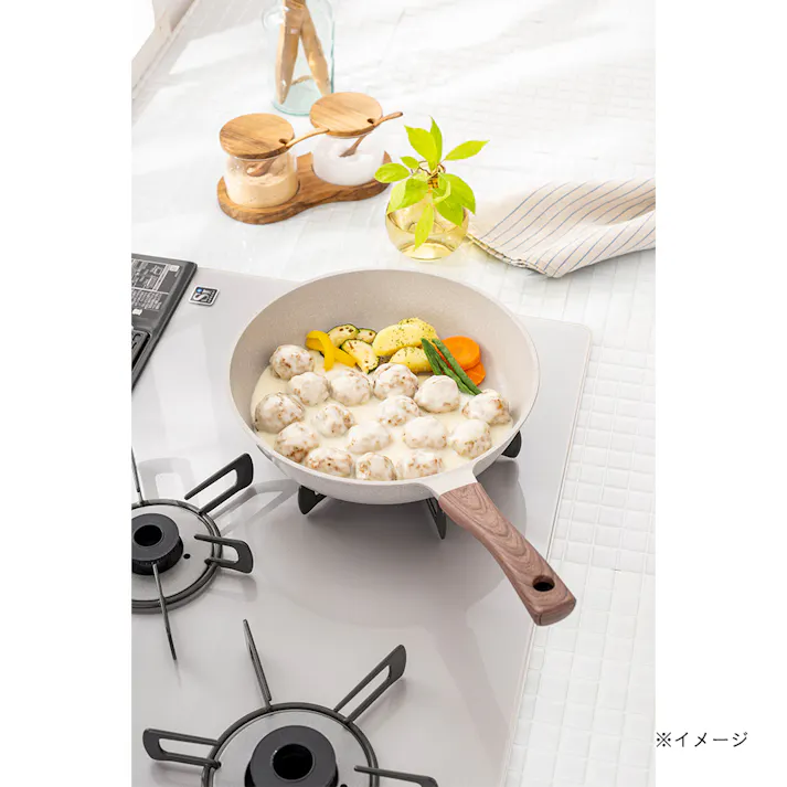 ガス火専用 ストーンマーブルフライパン 26cm