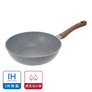 IH対応 ストーンマーブルフライパン 28cm深型