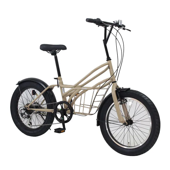 【自転車】小径車 Pump パンプ 20型 外装6段 ベージュ