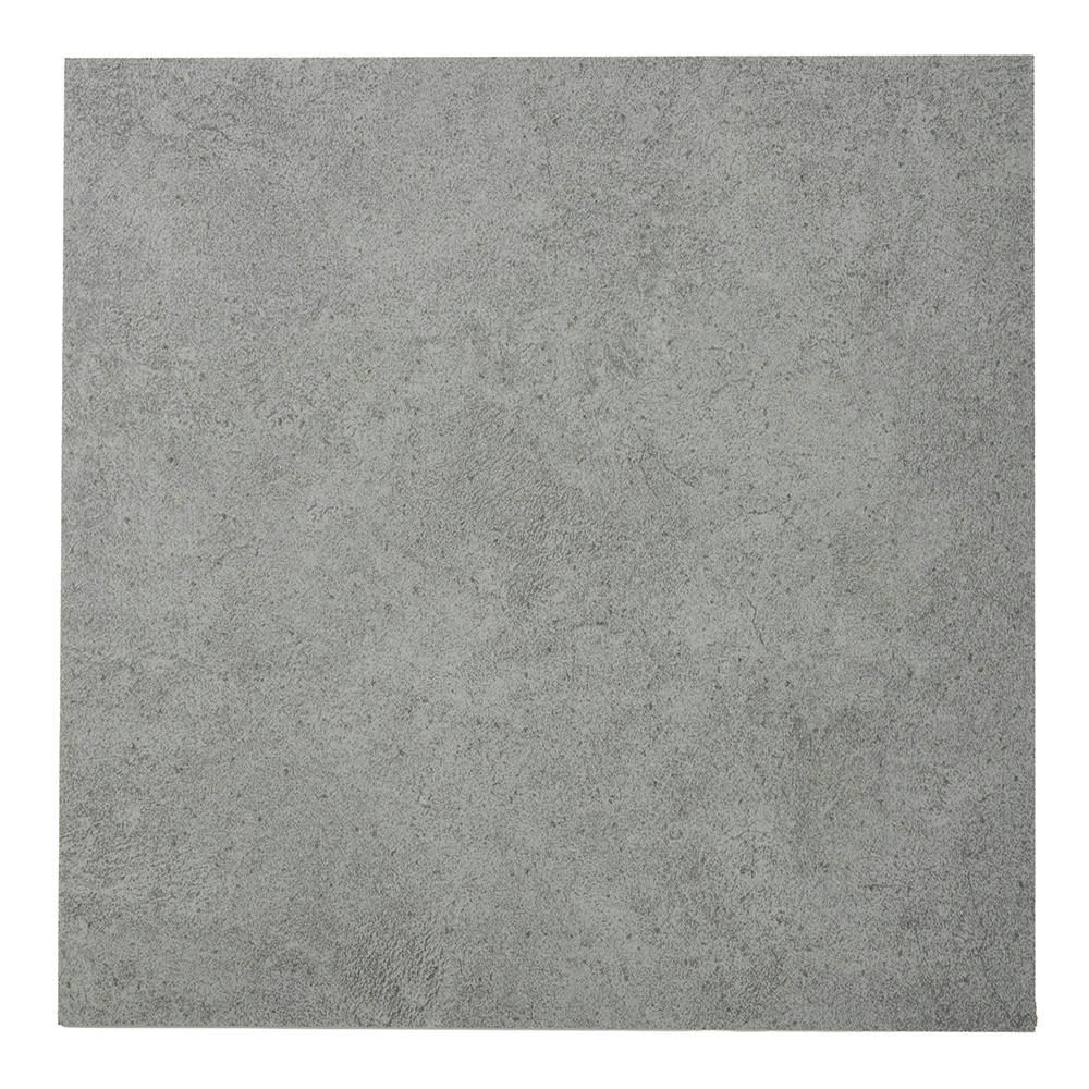 燃えにくい抗菌吸着タイルカーペット ストーン調 グレー 幅40cm 奥行40cm