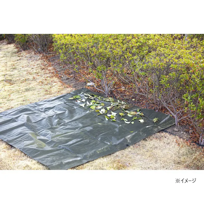 カインズ 耐候剤入り グリーンシート #3000 厚手 規格1.8m 1.8m 実寸1.7m 1.7m 約2畳 ハトメ付き
